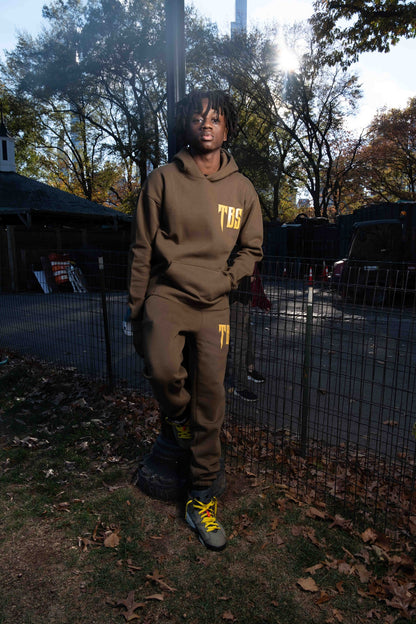 OLIVE GREEN TBS PULLOVER SWEATSUIT